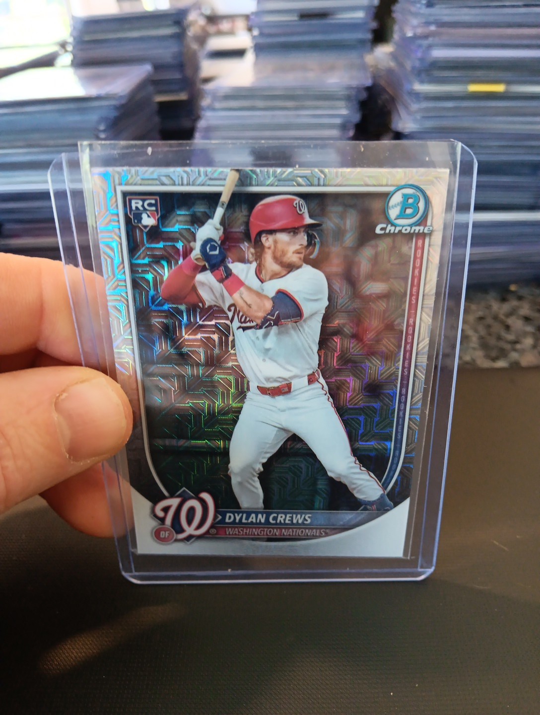 2024 First Bowman Dylan Crews Mojo Refractor #BCP23 Washington Nationals #2 Pick