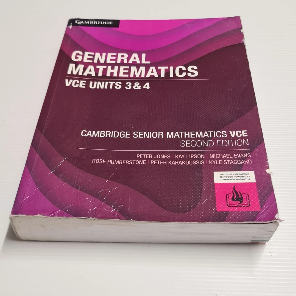 General Mathematics VCE Units 3&4 Cambridge Senior Maths 2nd Edition Textbook - Image 2 of 4