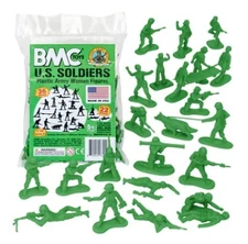 BMC-67057 Plastic Army Women- Green 36pc Female Soldier Figures Made in USA