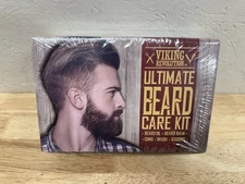 VIKING REVOLUTION Ultimate Beard Care Kit: Comb-Brush-Beard Oil-Balm-Scissors