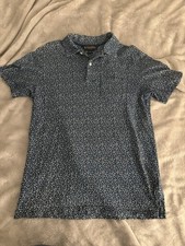 Brooks Brothers Blue Short Sleeve Slim Fit - 100 Cotton Polo Shirt Men's M