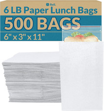 White Paper Bags 500 Count Paper Lunch Bags Ideal For Small Lunches And Craf White Paper Bags 500 Count Paper Lunch Bags Ideal For Small Lunches And Craf
