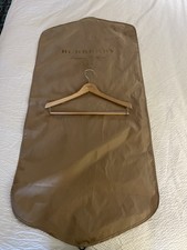 Burberry Vintage Suite Garment Tan Bag With Wooden Hanger Used Unisex