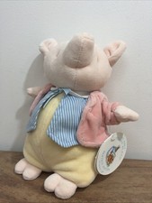 Vintage Beatrix Potter Pigling Bland Plush Pig Eden Toys With Tag