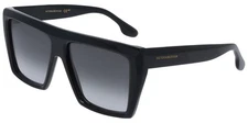 Victoria Beckham Women's Black Flat Top Square Sunglasses - VB686S-001 - Italy