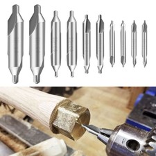 10x Center Drill Bits Set 60 Degree HSS M2 Countersink Tool for Lathe Metal Wood