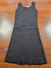 Steve Madden Body Talk Dress Bodycon Black Stretch Knit Casual Size Medium