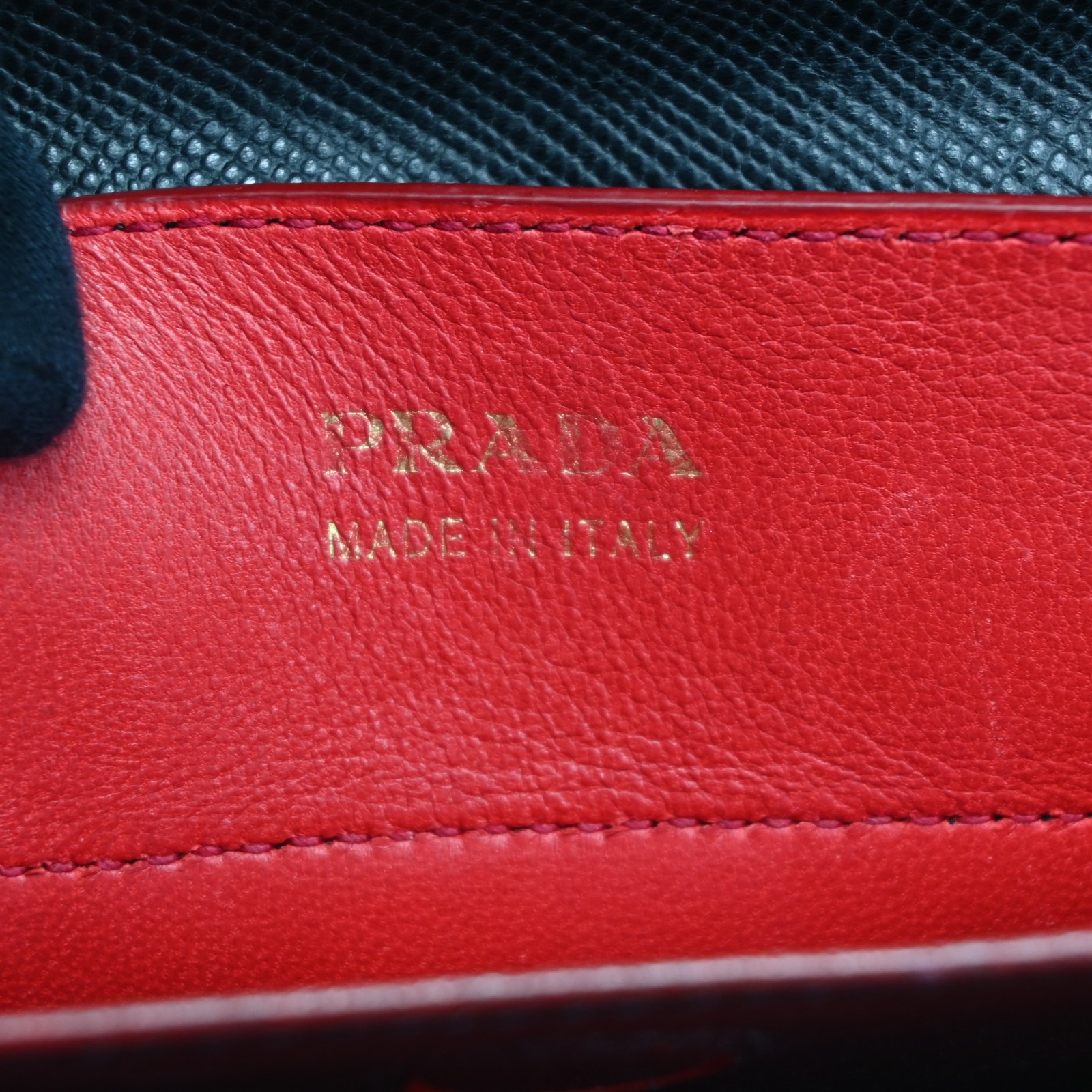 Auth PRADA Logo Handbag Bag Leather Black N2730YS802 thumbnail 20