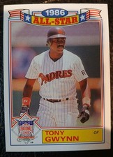 1987 Topps - Rack Pack Glossy All-Stars Tony Gwynn #6 Padres HOF