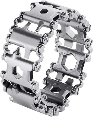 Stainless Tool Bracelet for Men Compatible for LEATHERMAN TREAD and Watch Band 2