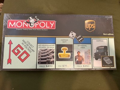 USAopoly Monopoly UPS First Edition Board Game  NEW SEALED GREAT CONDITION 