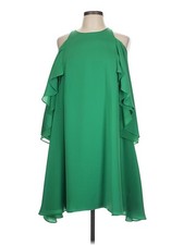 Halston Heritage Women Green Cocktail Dress 10