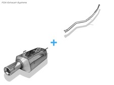  Racinganlage ab Kat Peugeot 206 Fließheck und CC 90mm rund eingerollt