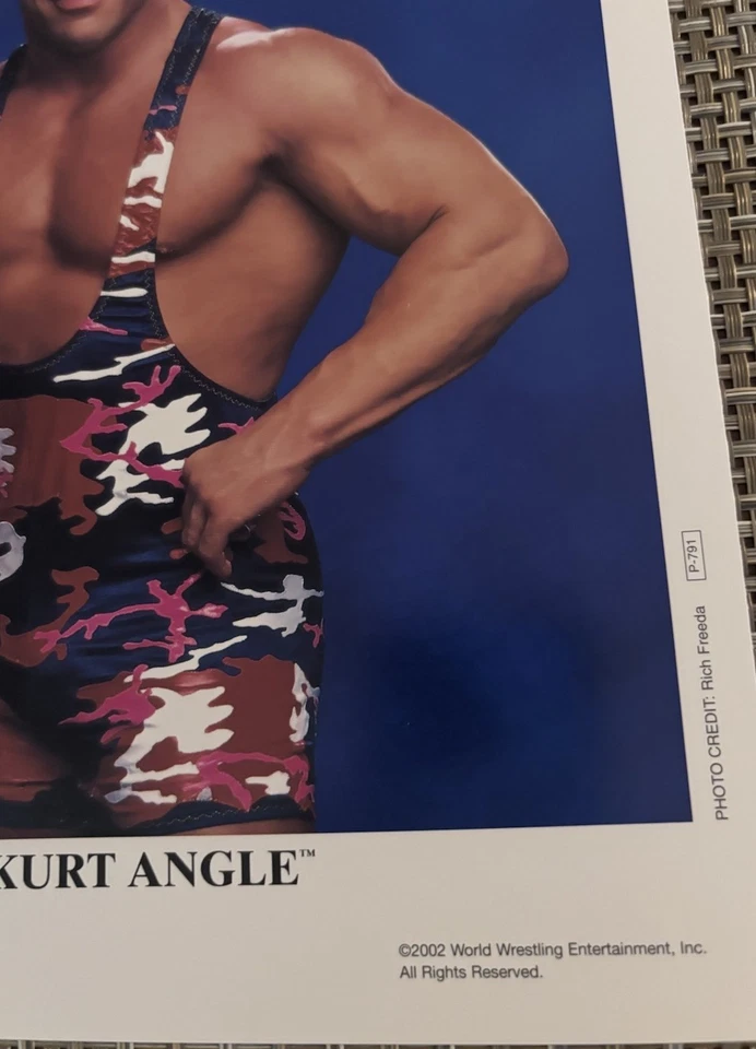 WWE 2002 Original Kurt Angle Promo Photo P -791 - Image 2 of 4