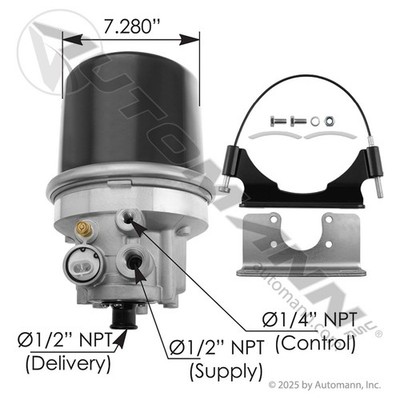 170.065612 - Air Dryer ADIP Type 12V-90W Assembly