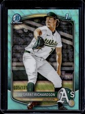 2025 Bowman Draft Grant Richardson Chrome Aqua Wave Refractor 1st Prospect #/125
