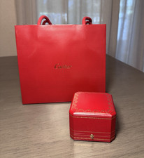 Authentic Cartier Ring Box & Shopping Bag &ndash; Empty &ndash; No Ring &ndash; Pre-Owned