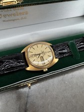 Omega Constellation 1960s/ 70s Brand New Black Leather