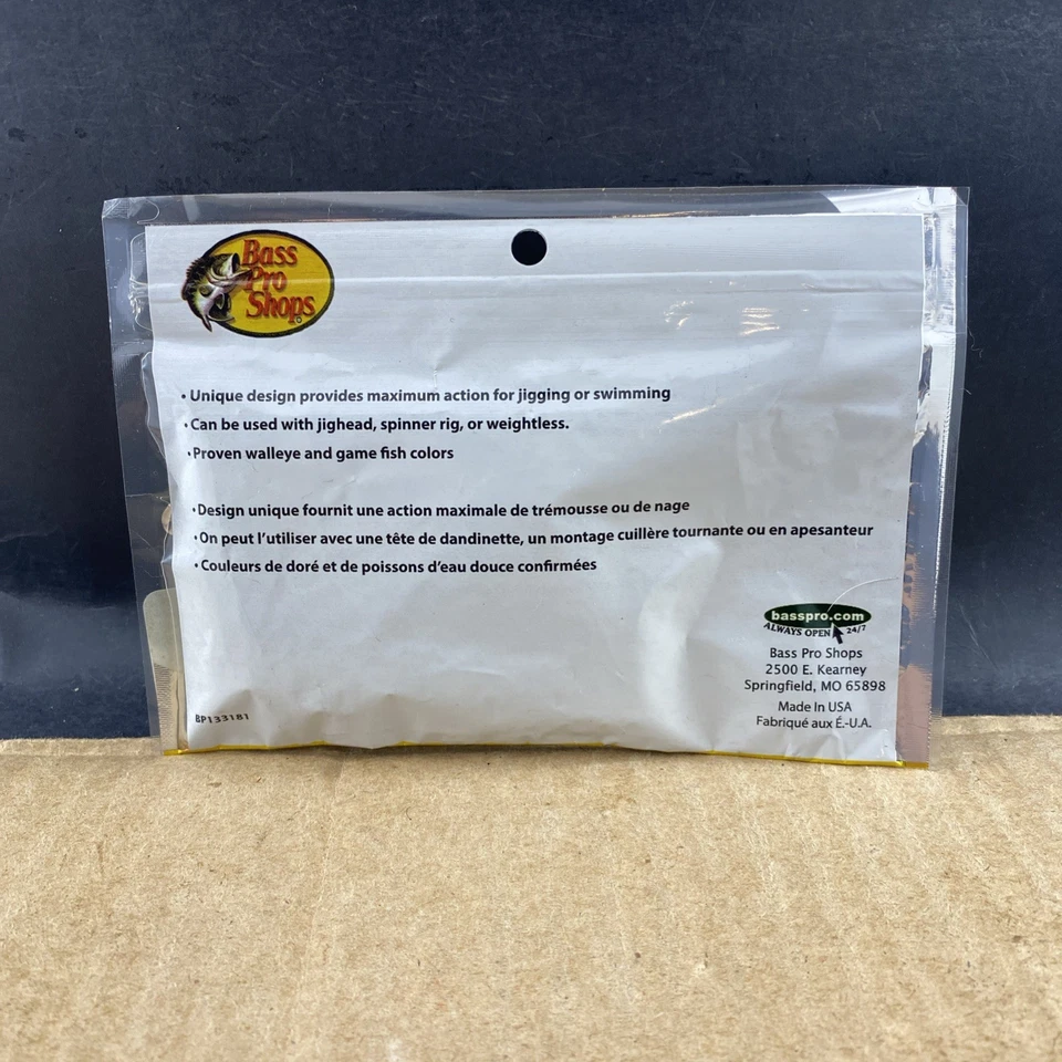 Bass Pro Shops XPS Walleye Angler Walleye Paddle Tail Grub, ENVÍO COMBINADO $1 Foto 3 de 3