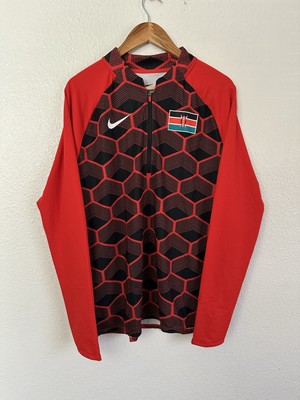 Nike Pro Elite Kenya Running Racing Track & Field 1/4 Zip Top Men Size Large