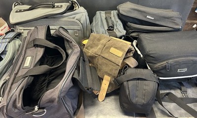 Lot of 8 Camera & Camera Accessory Carrying Cases Bags Nikon Profoto Travelpro