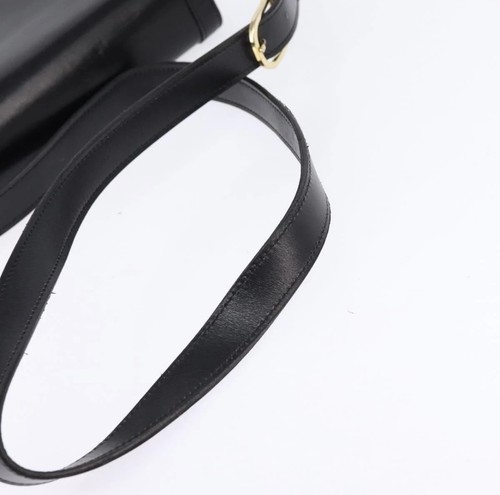 Christian Dior Schultertasche Leder Schwarz Gold Auth BA5604 - Bild 7 von 11
