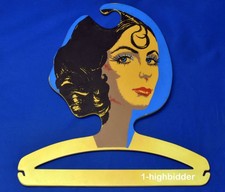 Vintage BG Milano Mod Lady Plastic Hanger Italy 1960s  70s Retro Fashion Display