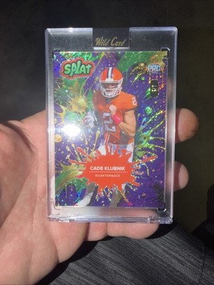  2025 Wild Card Splat Cade Klubnik Shimmer Holo Clemson Tigers 1/1