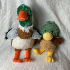Way To Celebrate Mallard Duck Plush Duck Stuffed Animal Lot