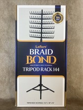 Laflare Standing Braid Hair Organizer 144 Pegs Hair Extension Holder, Divider