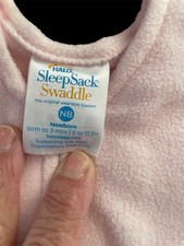 Halo SleepSack EUC/NWOT Sleepsack Swaddle Pink Microfleece-Newborn