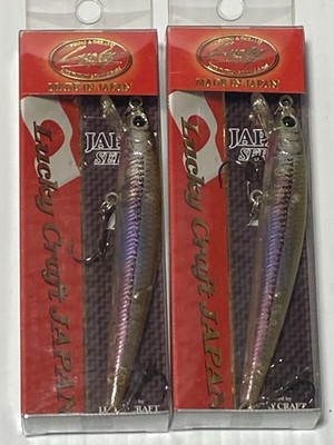 Jerkbaits by Luck Craft, Lot of 2, Flash Minnow 80F 3/16 oz., #1628, New