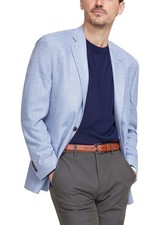Michael Kors Mens Classic-Fit Melange Sport Coat 46 Regular Light Blue NWT 295
