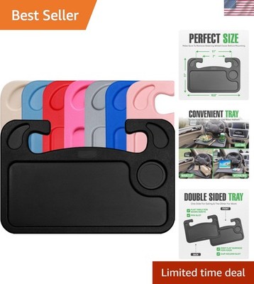 Multi-Functional Steering Wheel Desk for Travelers - Snack & Laptop Ready