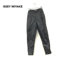 USED 80S ISSEY MIYAKE DESIGNER PANTS, TUCKED, TAPERED, WITH BRUSH TAG GOOD