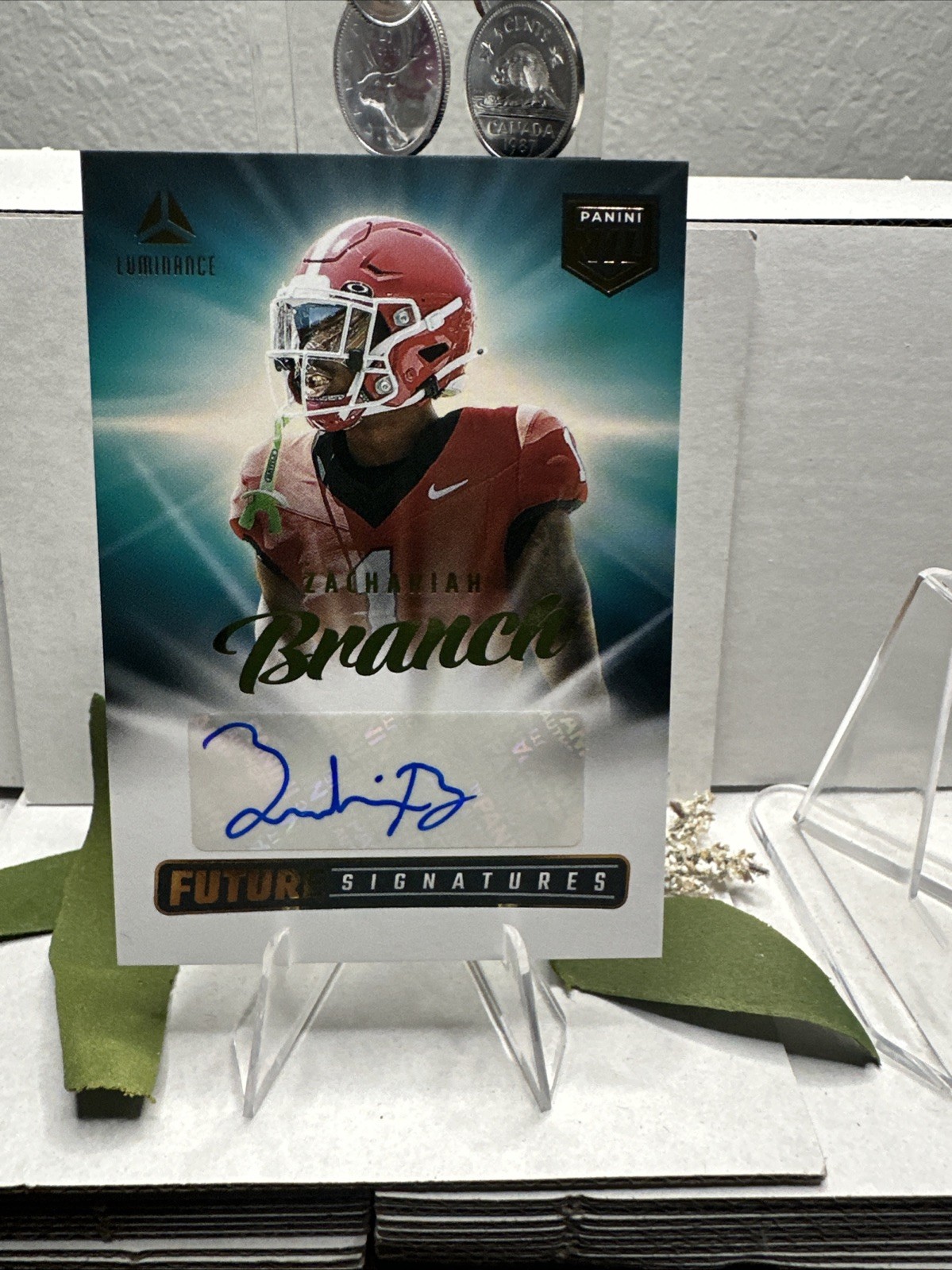 2025 Panini Luminance Future Signatures Zachariah Branch Auto #NILZBH Georgia