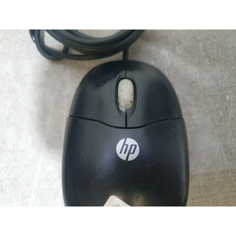 HP M-BT96A 302697-003 Optical Mouse Black USB Wired 3-Button Scroll Wheel For PC - Image 2 of 4