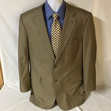 Jos A Bank Signature Gold Mens Silk Wool Blend Gordon Sport Coat Jacket 42R 42 R