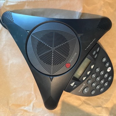 Black Polycom Soundstation 2 Non-Expandable Conference Phone 2201-16000-601