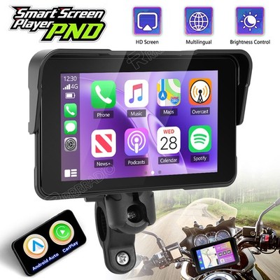 5 Zoll Motorrad Touchscreen Autoradioa Kabelloses CarPlay Android Auto Display