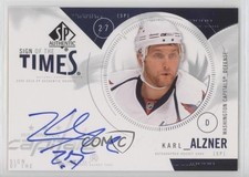 2009-10 SP Authentic Sign of the Times Karl Alzner #ST-KA Auto 2d8
