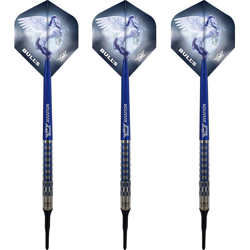 Мягкие дротики BULLS NL Blue Pegasus Barrel c мягким наконечником из 95 вольфрама 22 г 16390₽
