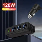 3 Way Car Cigarette Lighter Splitter Multi-Socket Adapter Auto Accessories