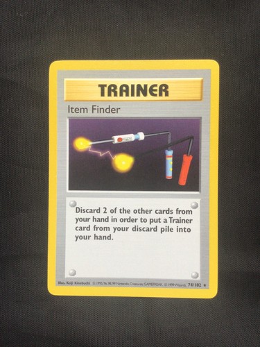 Pokemon Cards: Base Set Shadowless Rare: Item Finder 74/102