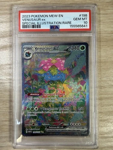 PSA 10 Venusaur ex Special Illustration Rare SIR 198/165 Pokemon 151 MEW English