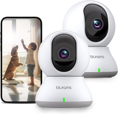 Blurams Überwachungskamera Innen 2K,WLAN IP Kamera,360 Grad Kamera Schwenkbar