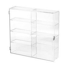 Clear Acrylic Display Case for 1:32, 8 Squares Display Box Dustproof Showcase