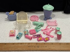 Barbie All Around Home Kitchen 2001 Playset Mattel Accessory Lot