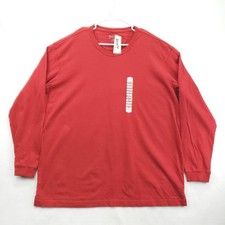 Duluth Trading Longtail T Shirt Mens XL Red Relaxed Fit Long Sleeve Tee Cotton