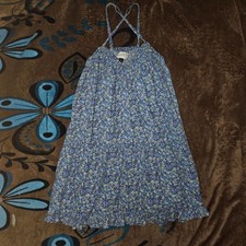 Universal thread blue flower summer dress size extra small